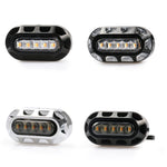 HP-Z058 Specchietto retrovisore modificato per moto LED Indicatore di direzione per Harley Sportster XL 883/1200, For Honda / Yamaha / Kawasaki-Black White, Black, Electroplating White, Electroplating Black