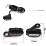 HP-Z058 Specchietto retrovisore modificato per moto LED Indicatore di direzione per Harley Sportster XL 883/1200, For Honda / Yamaha / Kawasaki-Black White, Black, Electroplating White, Electroplating Black