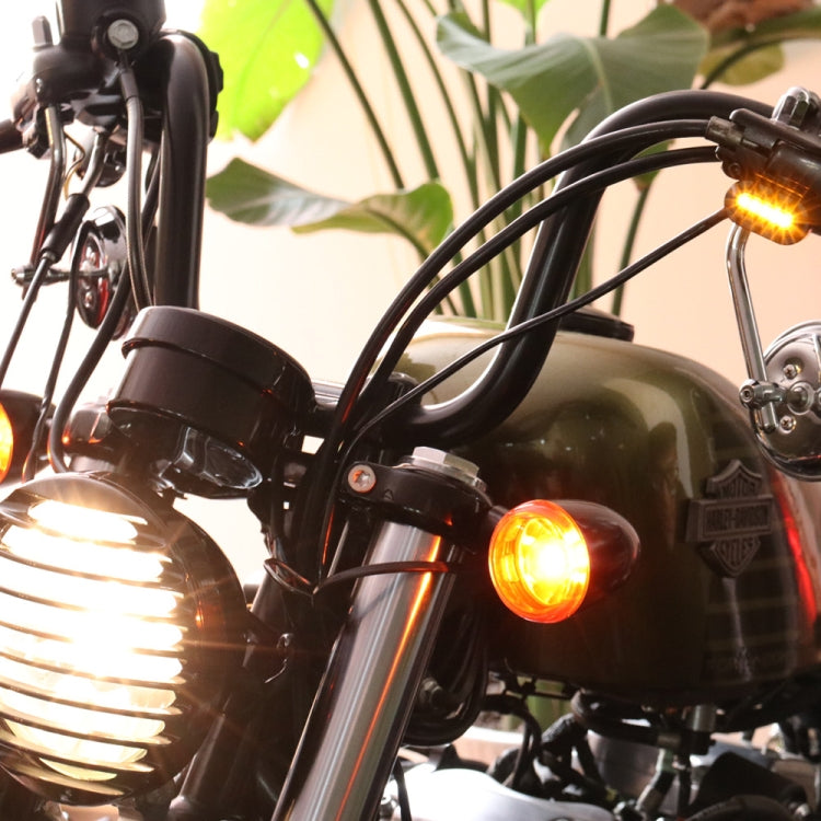 HP-Z058 Specchietto retrovisore modificato per moto LED Indicatore di direzione per Harley Sportster XL 883/1200, For Honda / Yamaha / Kawasaki-Black White, Black, Electroplating White, Electroplating Black