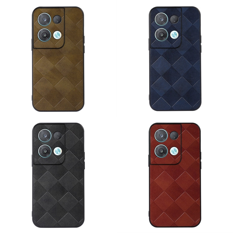 Custodia per telefono in PU scozzese intrecciata, For OPPO Reno8 5G, For OPPO Reno8 Pro+, For OPPO Reno8 Pro, For Samsung Galaxy Z Fold4
