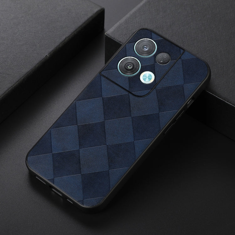 Custodia per telefono in PU scozzese intrecciata, For OPPO Reno8 5G, For OPPO Reno8 Pro+, For OPPO Reno8 Pro, For Samsung Galaxy Z Fold4