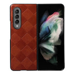 Custodia per telefono in PU scozzese intrecciata, For OPPO Reno8 5G, For OPPO Reno8 Pro+, For OPPO Reno8 Pro, For Samsung Galaxy Z Fold4