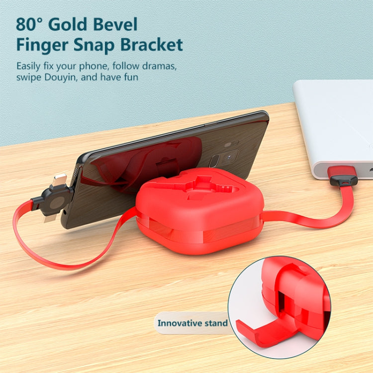 Cavo ricarica telescopico USB 3 in 1 compatibile iPhone