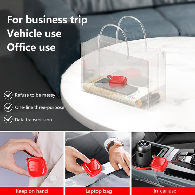 Cavo ricarica telescopico USB 3 in 1 compatibile iPhone