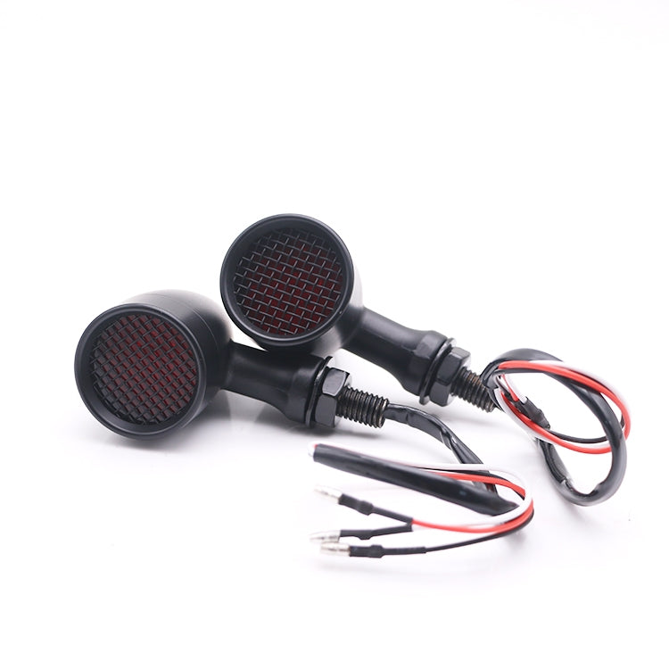 Z008 1 paio di indicatori di direzione a LED per motociclette universali modificati da 12V, Yellow Light, Red Light