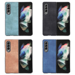 Custodia per telefono antiurto Brugg Texture PU+TPU+PC, For Samsung Galaxy Z Fold4