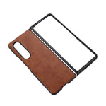 Custodia antiurto per telefono FaletteTexture PU+TPU+PC, For Samsung Galaxy Z Fold4
