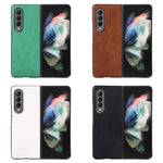 Custodia antiurto per telefono FaletteTexture PU+TPU+PC, For Samsung Galaxy Z Fold4
