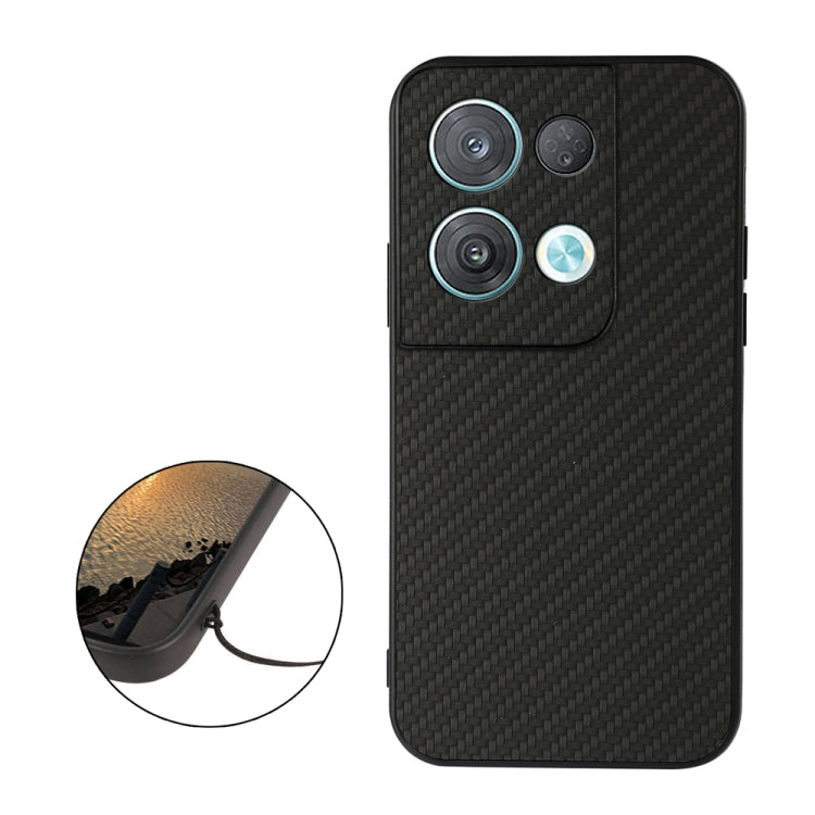 Custodia protettiva antiurto per telefono in fibra di carbonio, For OPPO Reno8, For OPPO Reno8 Pro+, For OPPO Reno8 Pro