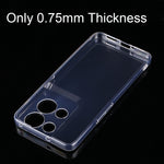 Custodia per telefono in TPU trasparente ultrasottile da 0,75 mm, For OPPO Reno8 Pro+, For OPPO Reno8 Pro, For OPPO Reno8, For Xiaomi Redmi Note 11T Pro, For OnePlus Nord 2T, For ZTE Axon 40 Ultra