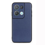 Cassa del telefono in vera pelle con trama in pelle di agnello con foro accurato, For OPPO Reno8, For OPPO Reno8 Pro, For OPPO Reno8 Pro+