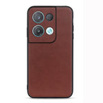 Cassa del telefono in vera pelle con trama in pelle di agnello con foro accurato, For OPPO Reno8, For OPPO Reno8 Pro, For OPPO Reno8 Pro+