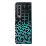 Custodia per telefono in pelle di vacchetta di coccodrillo, For Samsung Galaxy Z Fold4