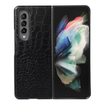 Custodia per telefono in pelle di vacchetta di coccodrillo, For Samsung Galaxy Z Fold4