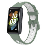 Cinturino in silicone traspirante bicolore, For Huawei Band 7 / 7 NFC