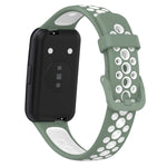 Cinturino in silicone traspirante bicolore, For Huawei Band 7 / 7 NFC