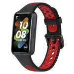 Cinturino in silicone traspirante bicolore, For Huawei Band 7 / 7 NFC