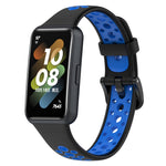 Cinturino in silicone traspirante bicolore, For Huawei Band 7 / 7 NFC