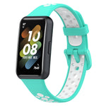Cinturino in silicone traspirante bicolore, For Huawei Band 7 / 7 NFC