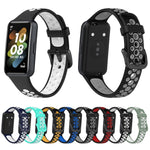 Cinturino in silicone traspirante bicolore, For Huawei Band 7 / 7 NFC