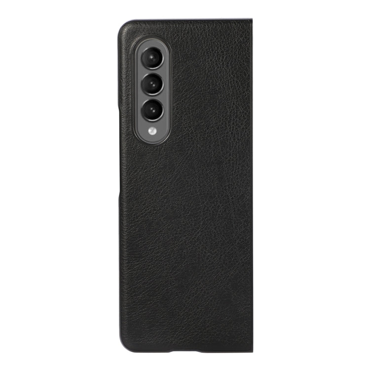 Custodia per telefono in PU con texture Litchi bicolore, For Samsung Galaxy Z Fold4