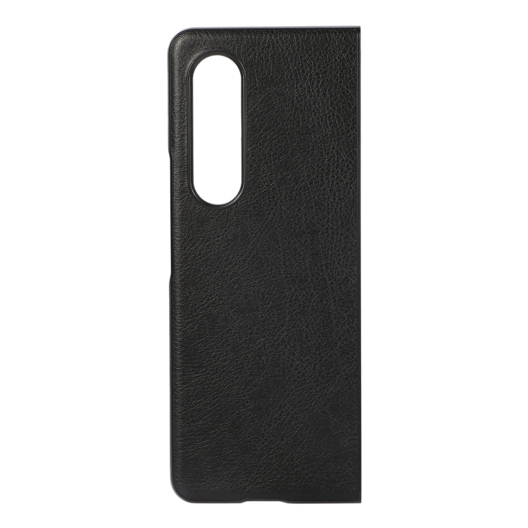 Custodia per telefono in PU con texture Litchi bicolore, For Samsung Galaxy Z Fold4