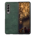 Custodia per telefono in PU con texture Litchi bicolore, For Samsung Galaxy Z Fold4