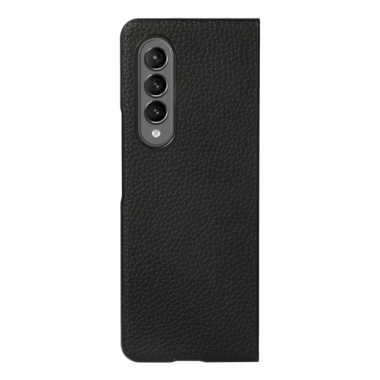 Custodia per telefono in vera pelle Lychee Texture, For Samsung Galaxy Z Fold4