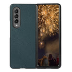 Custodia per telefono in vera pelle Lychee Texture, For Samsung Galaxy Z Fold4
