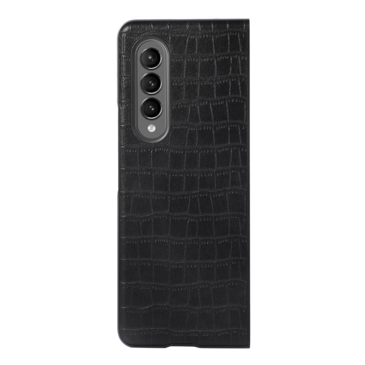 Custodia protettiva per telefono in pelle PU con texture coccodrillo, For Samsung Galaxy Z Fold4