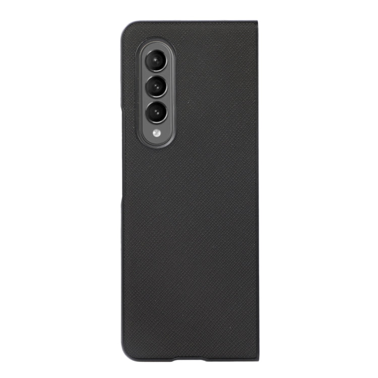 Custodia per telefono in pelle PU con trama incrociata, For Samsung Galaxy Z Fold4