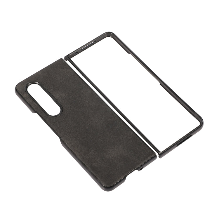 Custodia per telefono antiurto in vitello bicolore, For Samsung Galaxy Z Fold4