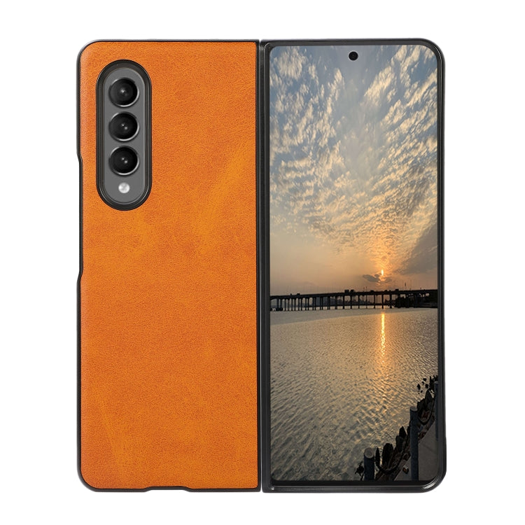Custodia per telefono antiurto in vitello bicolore, For Samsung Galaxy Z Fold4