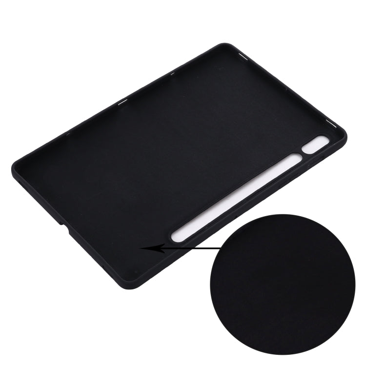 Custodia per tablet antiurto in silicone liquido Pure Color, For Samsung Galaxy Tab S8 / S7, For Samsung Galaxy Tab S8 Ultra