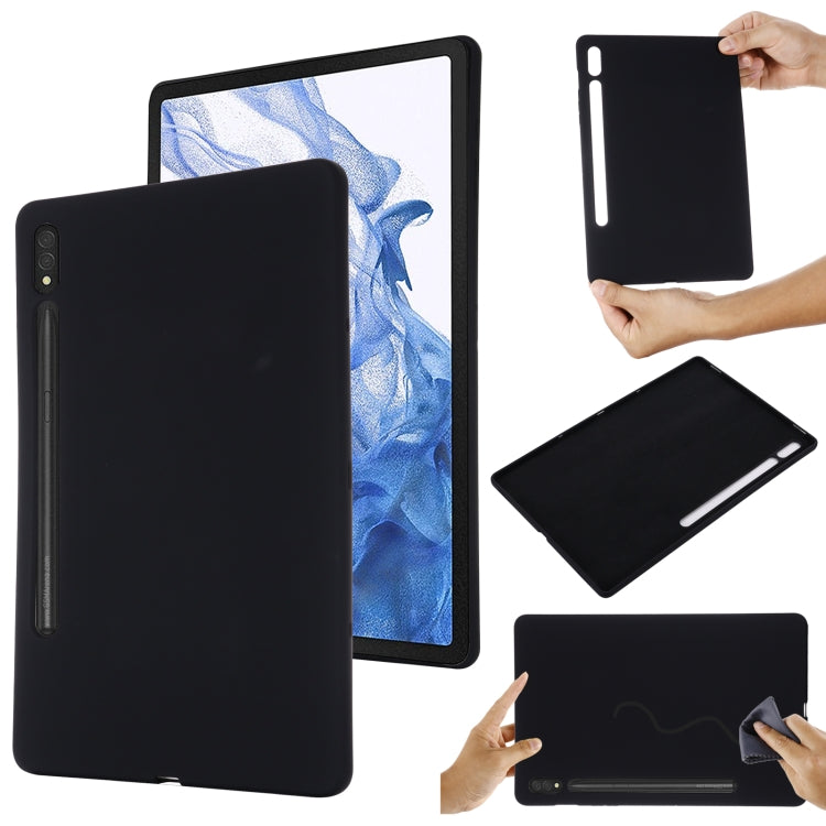 Custodia per tablet antiurto in silicone liquido Pure Color, For Samsung Galaxy Tab S8 / S7, For Samsung Galaxy Tab S8 Ultra