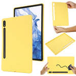 Custodia per tablet antiurto in silicone liquido Pure Color, For Samsung Galaxy Tab S8 / S7, For Samsung Galaxy Tab S8 Ultra