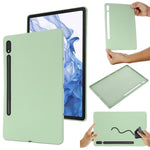 Custodia per tablet antiurto in silicone liquido Pure Color, For Samsung Galaxy Tab S8 / S7, For Samsung Galaxy Tab S8 Ultra