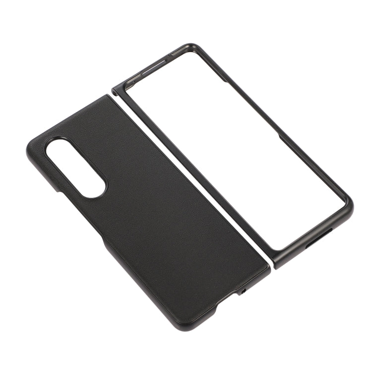 Custodia per telefono in vera pelle con trama di pecora, For Samsung Galaxy Z Fold4
