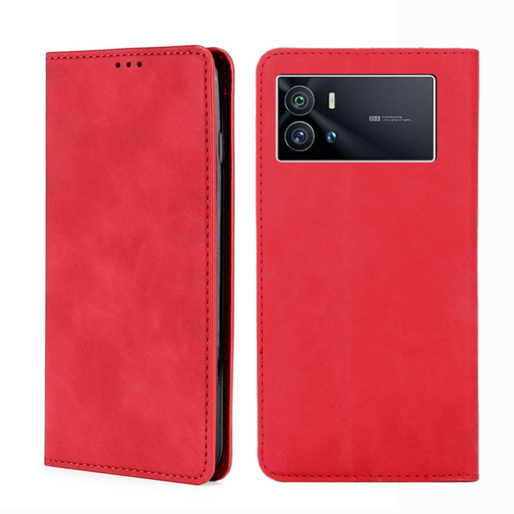 Custodia per telefono in pelle con vibrazione orizzontale magnetica Skin Feel, For vivo iQOO 9 5G, For vivo iQOO Neo6 5G, For vivo iQOO U5 5G, For OPPO A36 4G/A76 4G Global