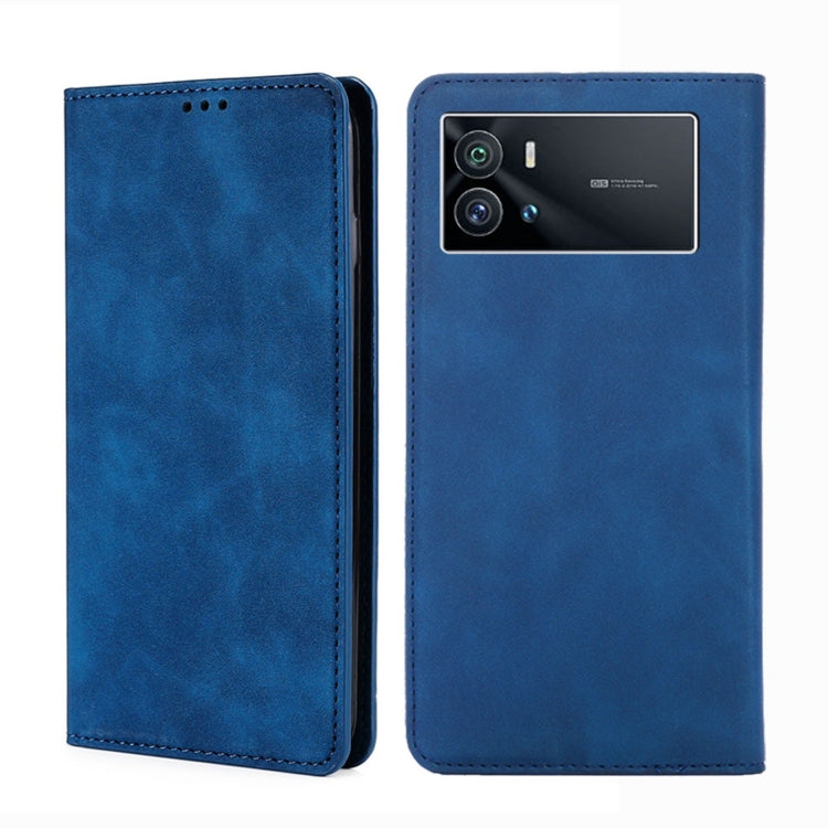 Custodia per telefono in pelle con vibrazione orizzontale magnetica Skin Feel, For vivo iQOO 9 5G, For vivo iQOO Neo6 5G, For vivo iQOO U5 5G, For OPPO A36 4G/A76 4G Global