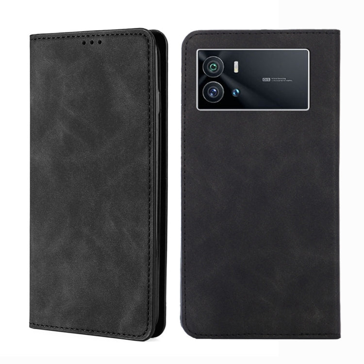 Custodia per telefono in pelle con vibrazione orizzontale magnetica Skin Feel, For vivo iQOO 9 5G, For vivo iQOO Neo6 5G, For vivo iQOO U5 5G, For OPPO A36 4G/A76 4G Global