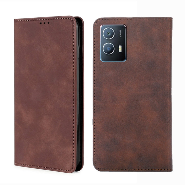 Custodia per telefono in pelle con vibrazione orizzontale magnetica Skin Feel, For vivo iQOO 9 5G, For vivo iQOO Neo6 5G, For vivo iQOO U5 5G, For OPPO A36 4G/A76 4G Global