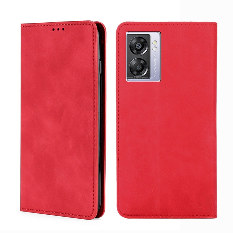 Custodia per telefono in pelle con vibrazione orizzontale magnetica Skin Feel, For OPPO A57 5G 2022/Realme Q5i, For OPPO A96 5G, For OPPO Find X5 Lite, For OPPO Find X5 Pro