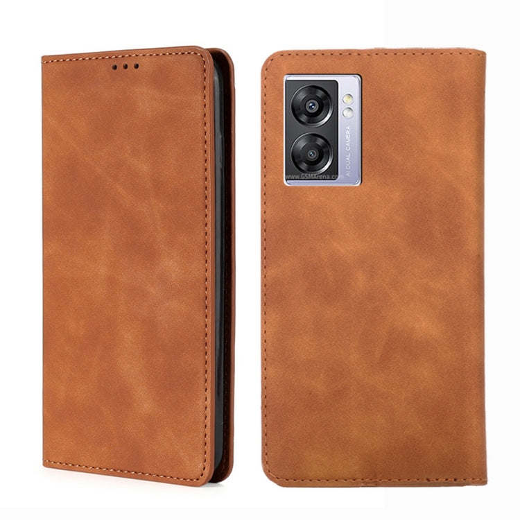 Custodia per telefono in pelle con vibrazione orizzontale magnetica Skin Feel, For OPPO A57 5G 2022/Realme Q5i, For OPPO A96 5G, For OPPO Find X5 Lite, For OPPO Find X5 Pro