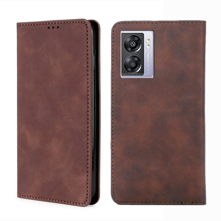 Custodia per telefono in pelle con vibrazione orizzontale magnetica Skin Feel, For OPPO A57 5G 2022/Realme Q5i, For OPPO A96 5G, For OPPO Find X5 Lite, For OPPO Find X5 Pro