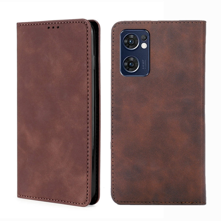 Custodia per telefono in pelle con vibrazione orizzontale magnetica Skin Feel, For OPPO A57 5G 2022/Realme Q5i, For OPPO A96 5G, For OPPO Find X5 Lite, For OPPO Find X5 Pro