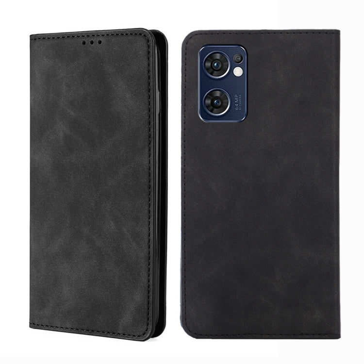 Custodia per telefono in pelle con vibrazione orizzontale magnetica Skin Feel, For OPPO A57 5G 2022/Realme Q5i, For OPPO A96 5G, For OPPO Find X5 Lite, For OPPO Find X5 Pro
