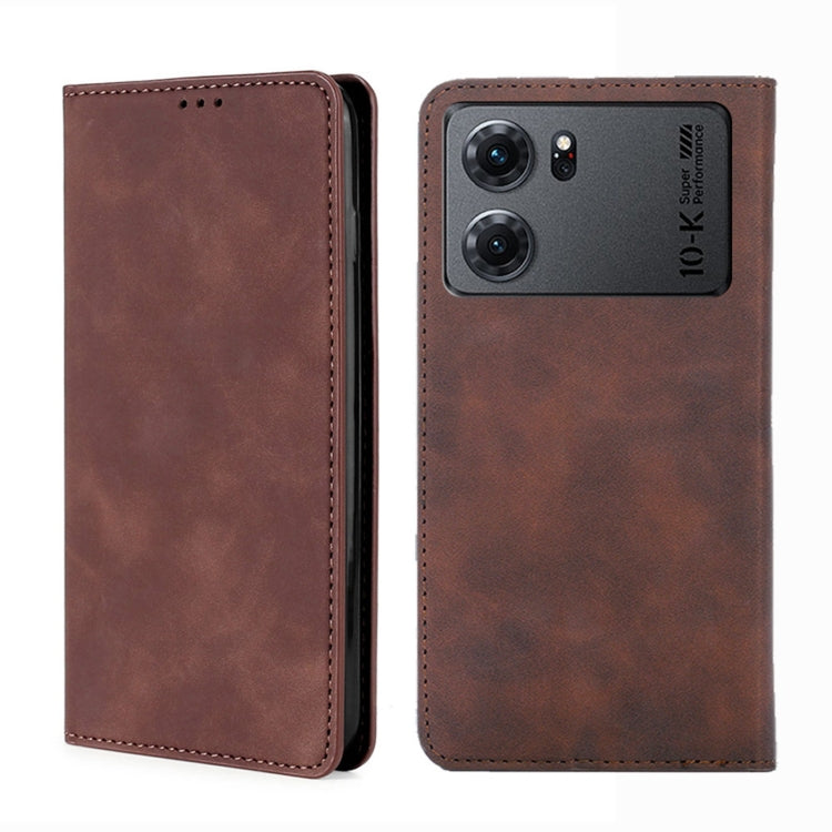 Custodia per telefono in pelle con vibrazione orizzontale magnetica Skin Feel, For OPPO K10 5G, For OPPO K10 Pro 5G, For OPPO Reno7 4G/F21 Pro 4G, For OPPO Reno7 5G Global