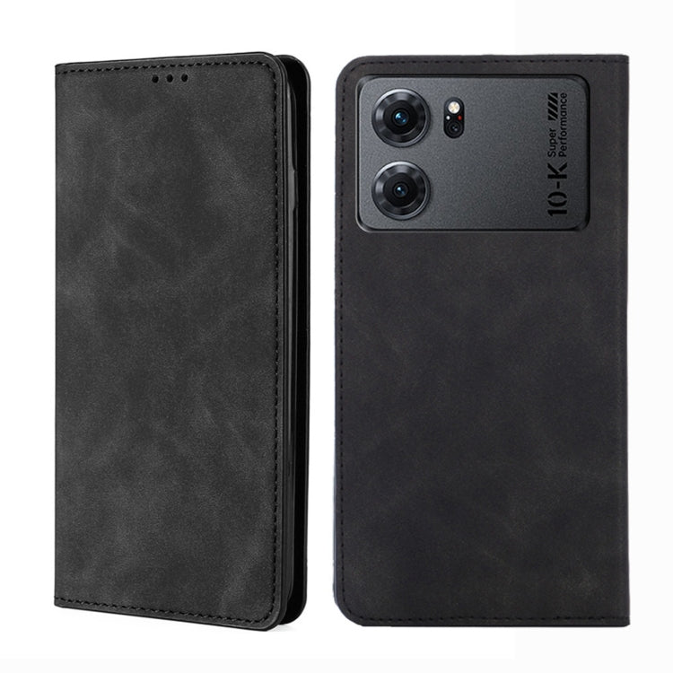 Custodia per telefono in pelle con vibrazione orizzontale magnetica Skin Feel, For OPPO K10 5G, For OPPO K10 Pro 5G, For OPPO Reno7 4G/F21 Pro 4G, For OPPO Reno7 5G Global