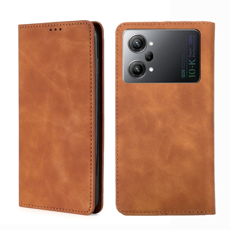 Custodia per telefono in pelle con vibrazione orizzontale magnetica Skin Feel, For OPPO K10 5G, For OPPO K10 Pro 5G, For OPPO Reno7 4G/F21 Pro 4G, For OPPO Reno7 5G Global